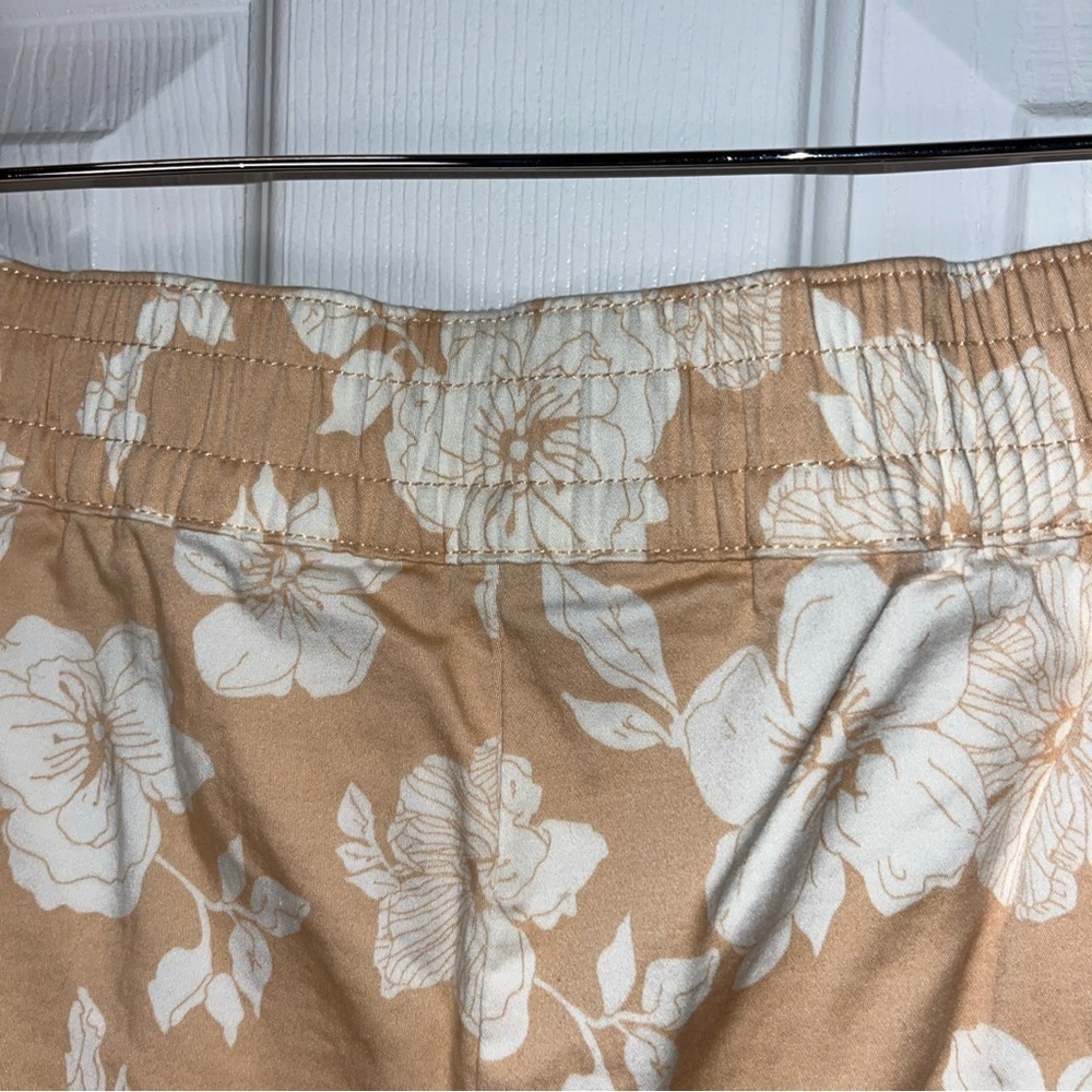 Jachs Floral Tan chino Women's Shorts Size XXL pockets - Picture 5 of 10